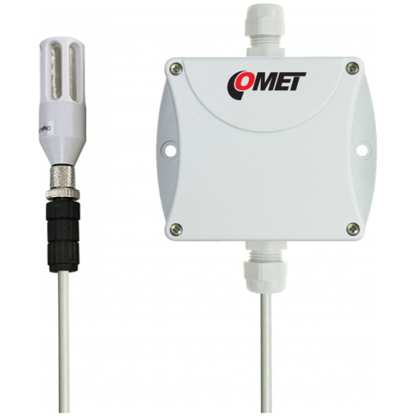Economy humidity and temperature transmitter with external interchangeable probe, cable