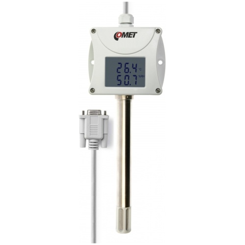 Temperature and humidity probe with rs232 output