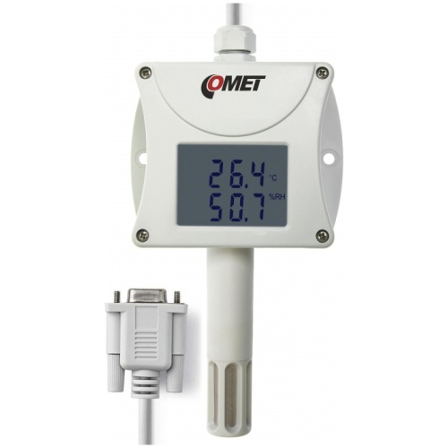 Temperature and humidity probe with rs232 output, internal sensors