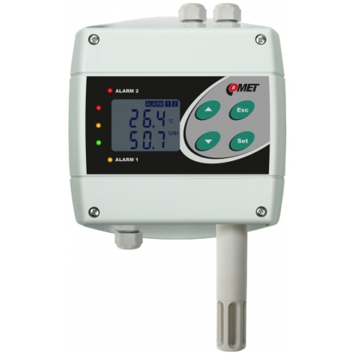 Temperature and humidity regulator with 230vac/8a relays, humidistat