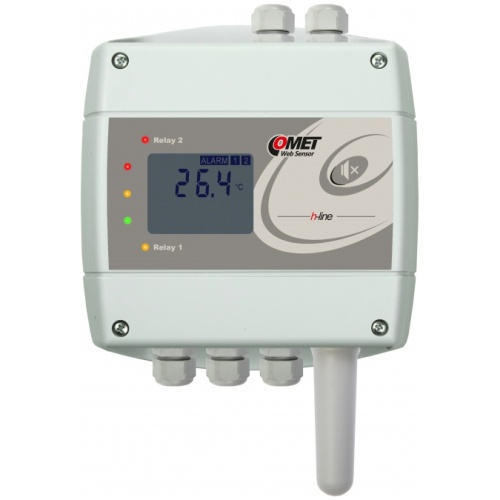 Thermometer with ethernet interface and relays