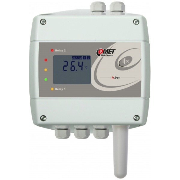 Thermometer with ethernet interface and relays