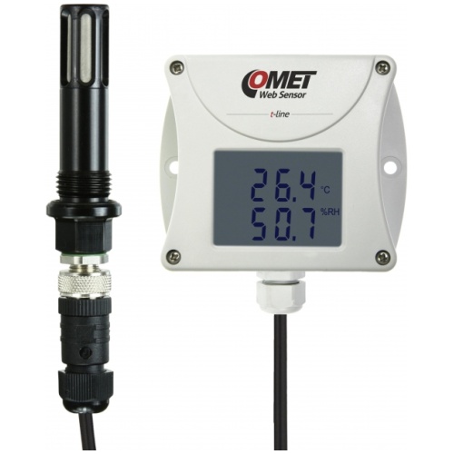 Web sensor compressed air remote thermometer hygrometer with ethernet