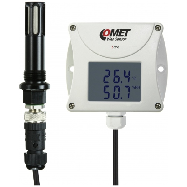 Web sensor compressed air remote thermometer hygrometer with ethernet