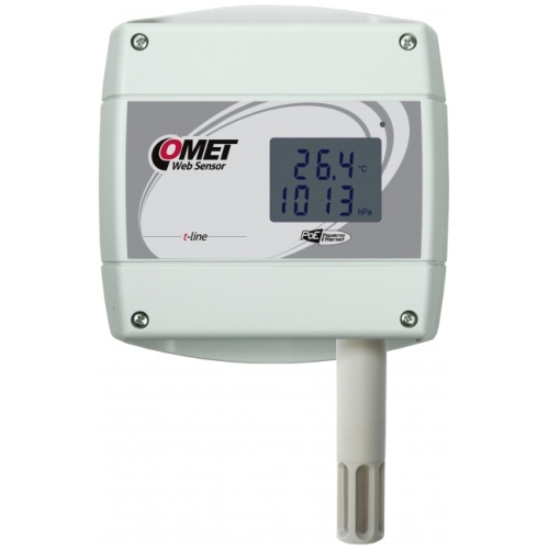 Web sensor with poe remote thermometer hygrometer barometer with