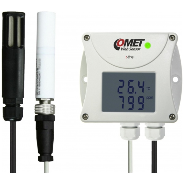 Websensor remote co2 concentration thermometer hygrometer with ethernet interface