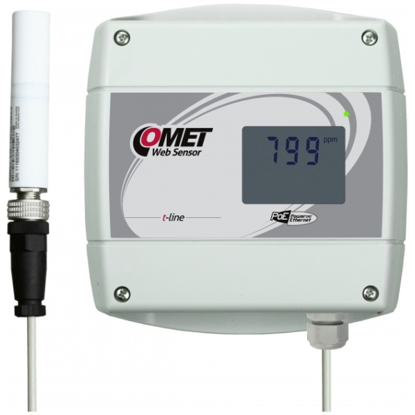 Websensor with poe remote co2 concentration with ethernet interface