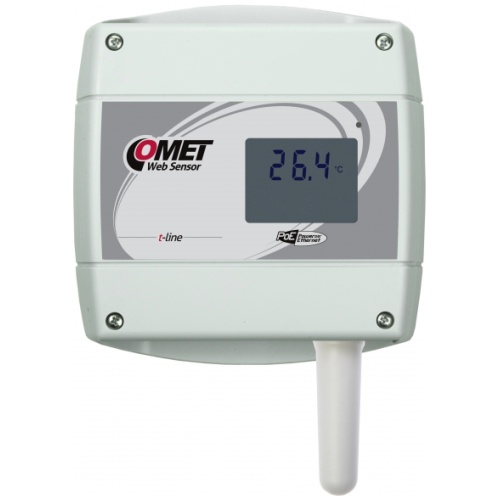 Websensor with poe remote thermometer with ethernet interface