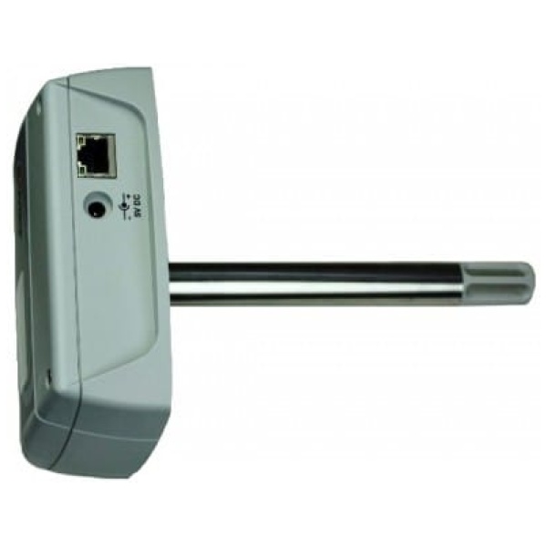 Web sensor with poe, duct mount remote thermometer hygrometer