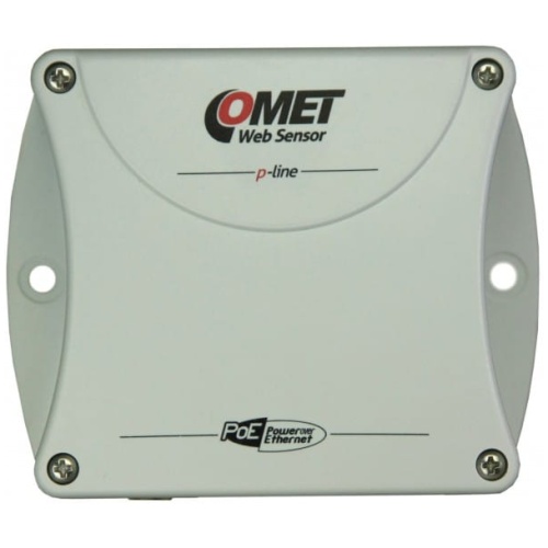 Web sensor with poe one channel remote thermometer hygrometer