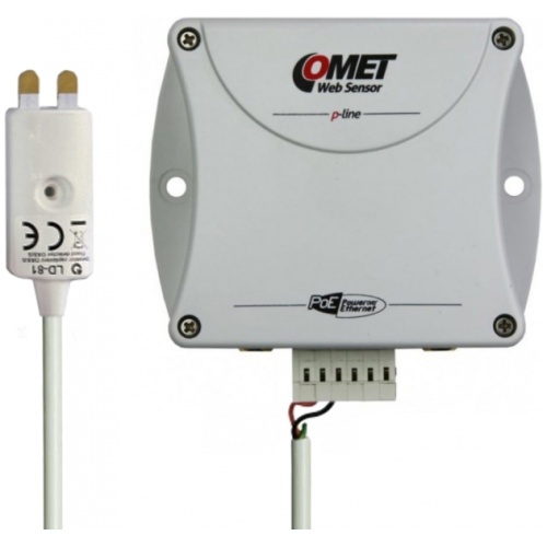 Web sensor with poe two channels with flood detector