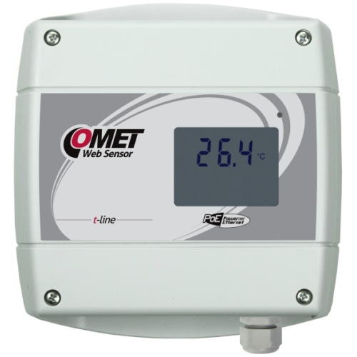 Websensor with poe remote thermometer with ethernet interface
