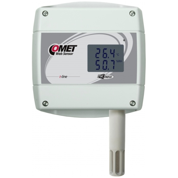Web Sensor with PoE remote thermometer hygrometer with Ethernet